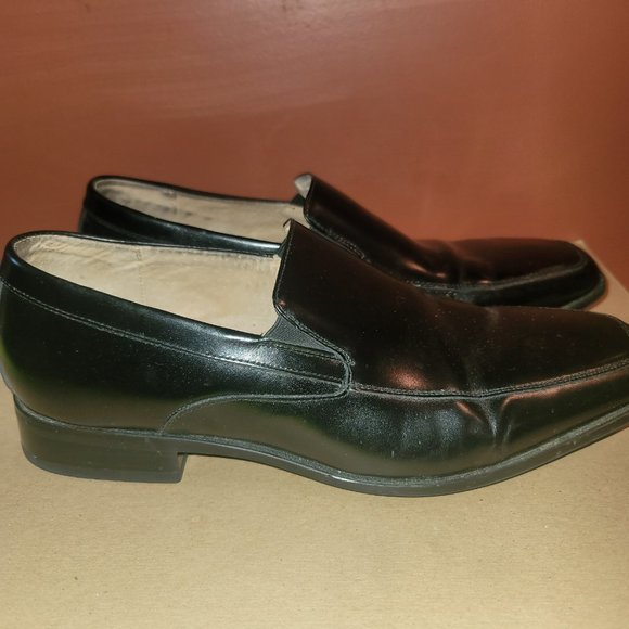 Stacy Adams Men's Square Toe Dress Shoes Size 9.5 Leather Black - Picture 3 of 8